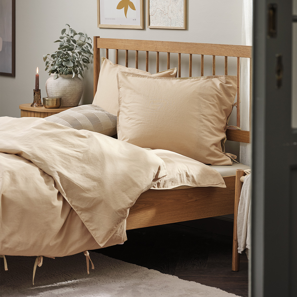 SELMA set navlaka za jorgan od opranog pamuka Posteljina od opranog pamuka, koja uključuje navlake za jorgane i jastučnice