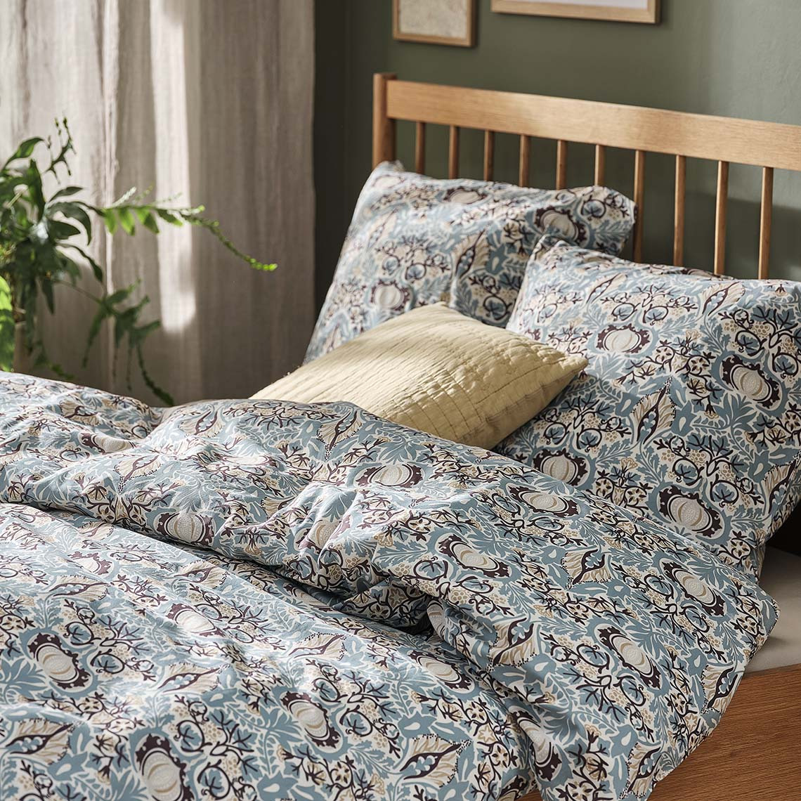 LOVIS set navlaka za jorgan Šarena pamučna posteljina u dizajnu inspirisanom art dekoom