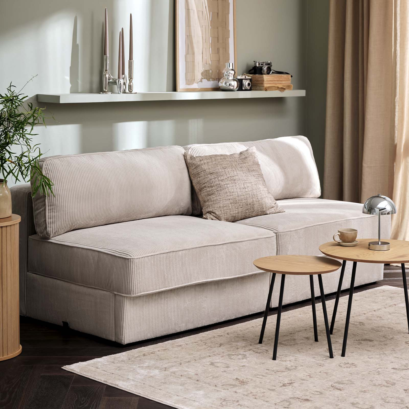 SJELLE modularni dvosed Bež modularni dvosed, idealan za male prostore